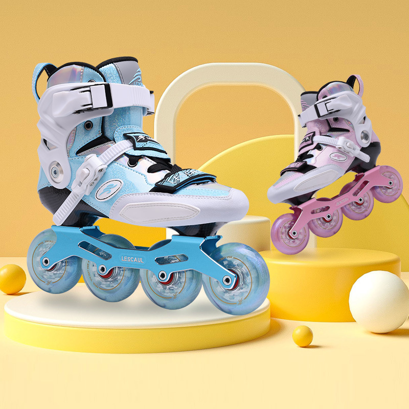 Sq Roller Skates Children's Ice Skates Freestyle Inline Carbon Fiber Skates Coach Teaching Special Roller Skates for Girls