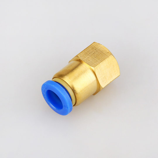 In stock wholesale air pipe pneumatic quick plug quick straight connector HPC/HPCF thread straight pneumatic nozzle connector