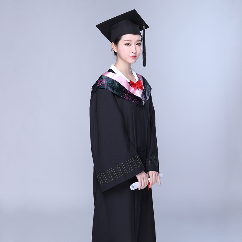 학사 의류 졸업 원피스 학위 의류 학부 졸업 원피스 여성 핑크 교양 과학 노동자 SONGZHIHE