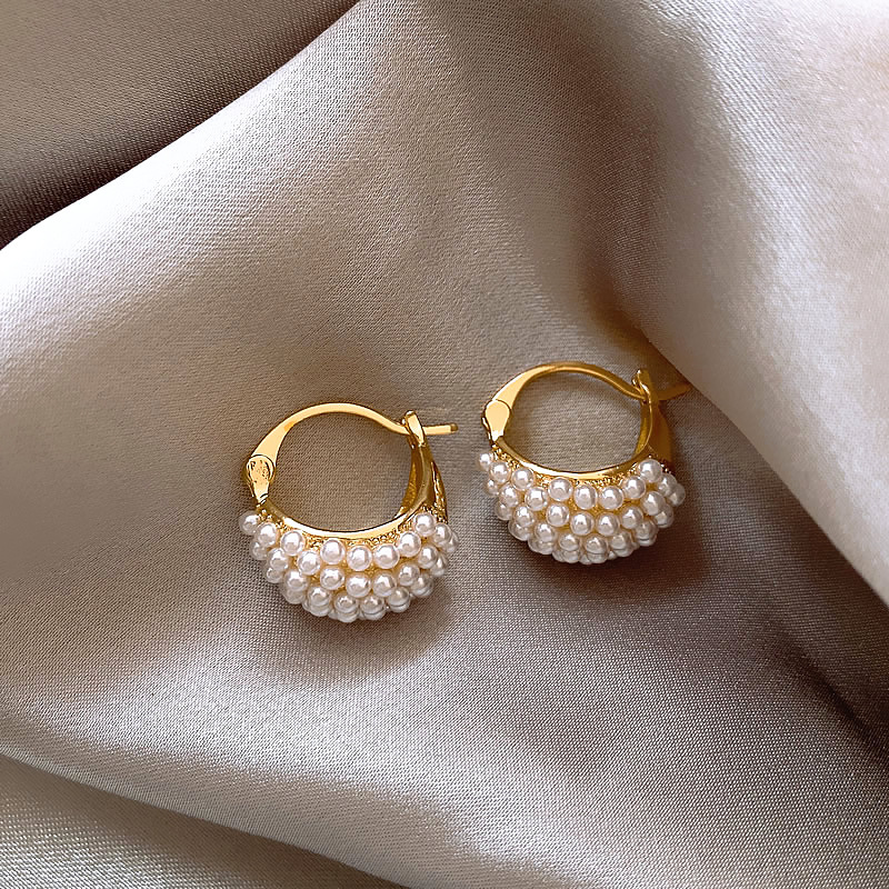 French Vintage Pearl Earrings 2