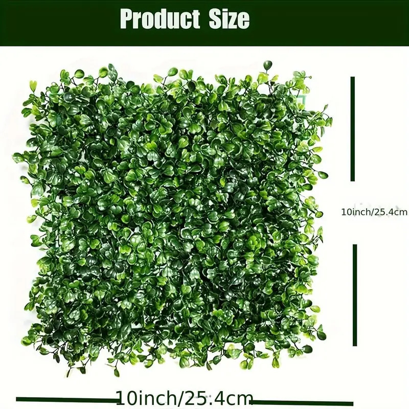 TEMU amazonas poplar verde pared de plástico milán falso césped pared de fondo césped decoración de pared de plantas