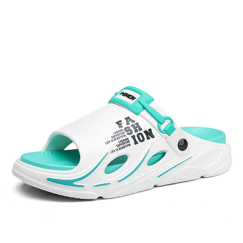 Verano de dos colores de dedos abiertos ventilados un hombre al aire libre casa dos zapatillas de playa zapatillas frías