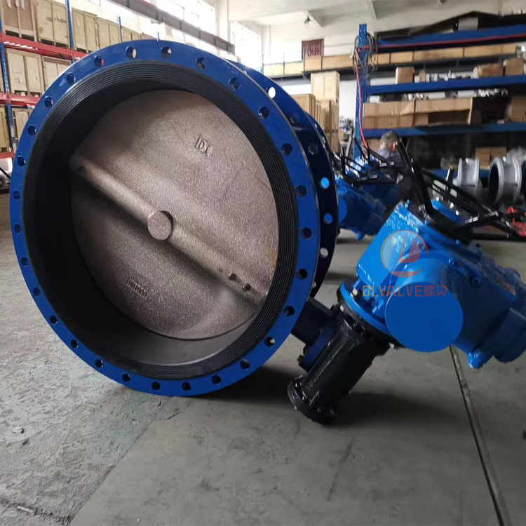 防爆电动法兰蝶阀DN1400 D941X-16Q电动控制软密封水用管道碟阀