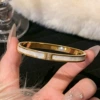 【16】 Gold-Bai Bei Three Diamond Bracelet