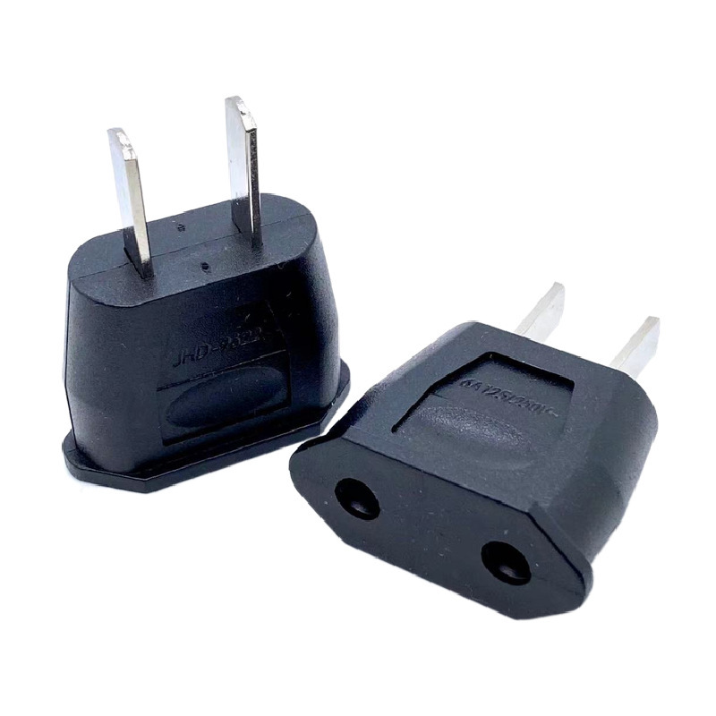AC conversion socket round to flat two-hole conversion plug European to national standard plug JHD-9622 power converter AC conversion socket round to flat two-hole conversion plug European to national standard plug JHD-9622 power converter