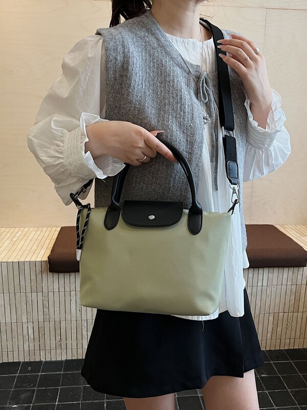 跨境高级小众手提牛津布包包女2025新款大容量休闲通勤单肩斜挎包|undefined