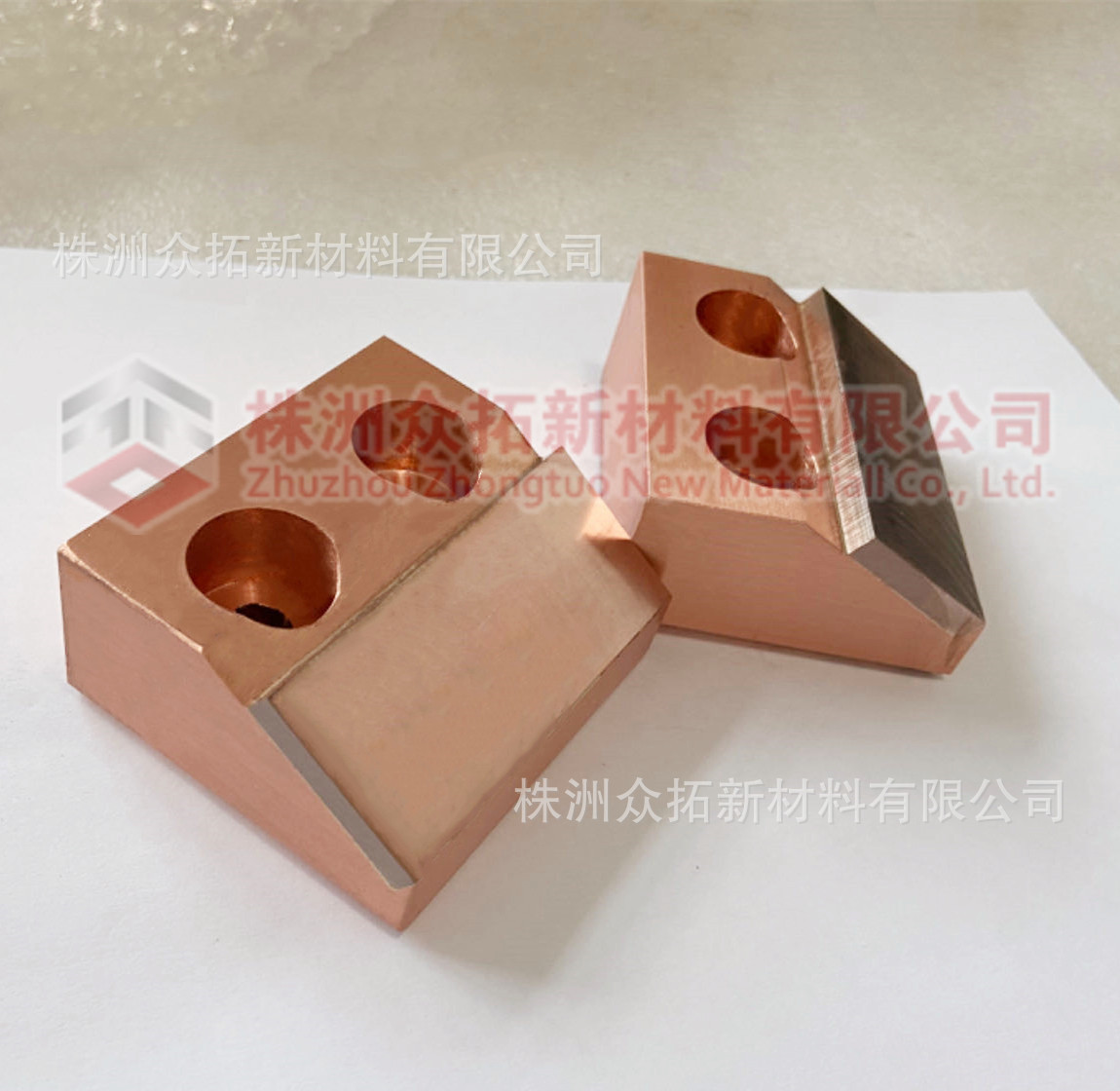 靴极钨铜电极滚镀钨铜导电块按图加工