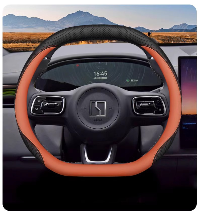 2025 Zeekr 7X Steering Wheel Cover Zeekr 7X/007Gt Special Interior Accessories Supplies Ultra-Thin Handlebar Cover
