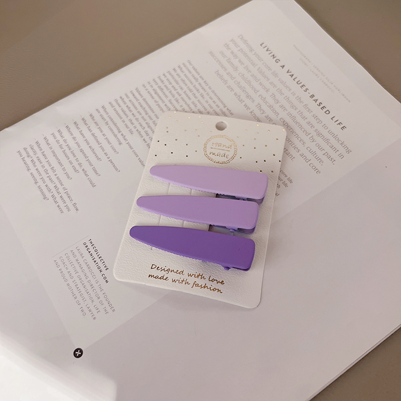 Nuevo clip helado de horquilla azul púrpura de niña horquilla rota clip BB de color degradado de estrella de cinco puntas de niña