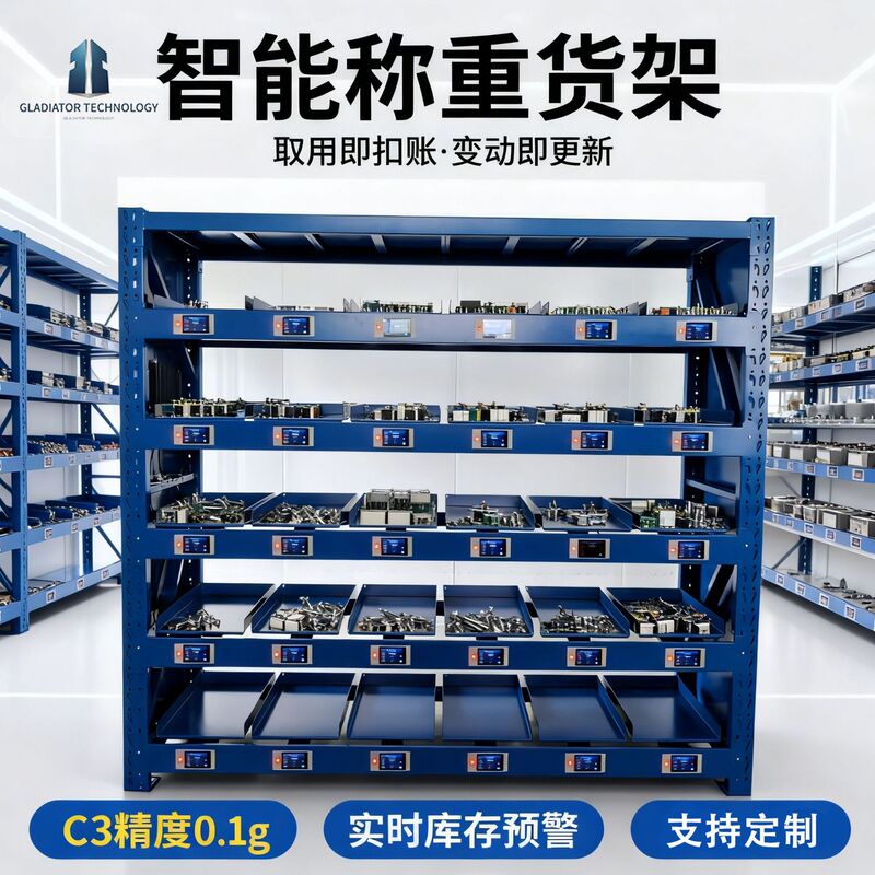 Intelligent Weighing Shelves Real-Time Inventory Management System High-Precision Weighing Material Racks Specialized for Smt Workshops and Warehouses Intelligent Weighing Shelves Real-Time Inventory Management System High-Precision Weighing Material Racks Specialized for Smt Workshops and Warehouses