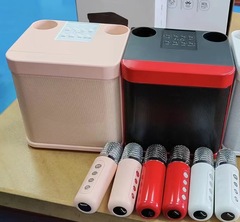 便攜式藍牙音響跨境無線K歌音響帶話筒麥克風戶外唱歌YS203音箱