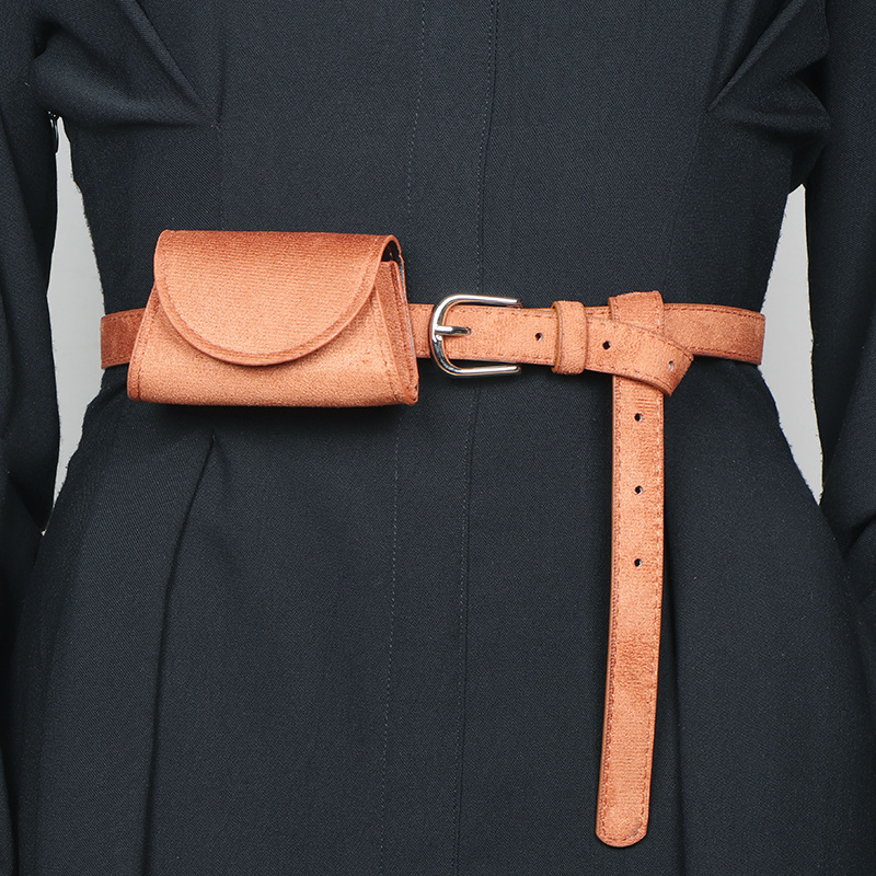 Korean Retro Waist Bag Women's Mini Mini Belt Decorative Belt Bag Coin Key Bag 2025 New Accessories Korean Retro Waist Bag Women's Mini Mini Belt Decorative Belt Bag Coin Key Bag 2025 New Accessories