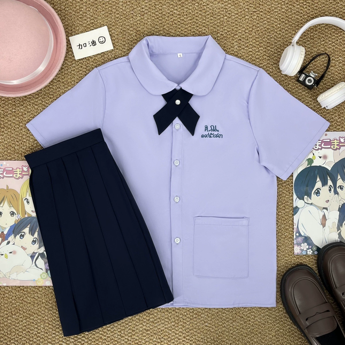 Оригинальный костюм JK, тайская школьная форма, тайская рубашка с короткими рукавами и длинными рукавами, стильная форма для выпускников средней школы, классная форма