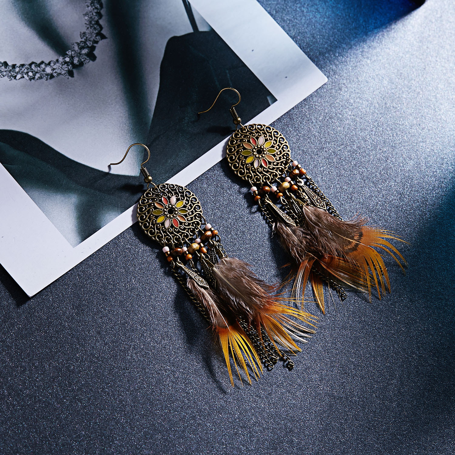 Eye-Catching Feather Earrings
