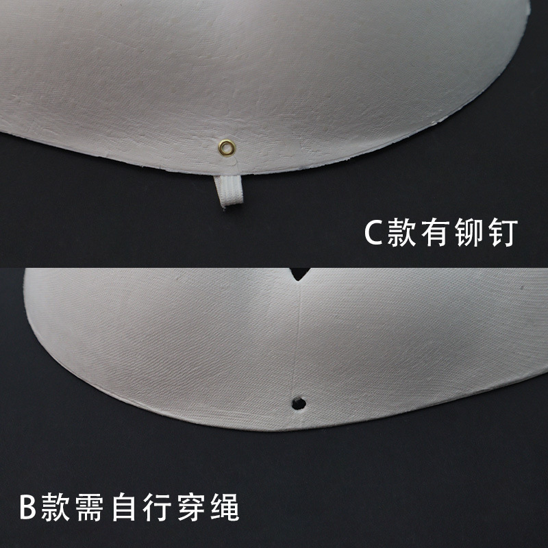 Halloween creativo para hombres y mujeres máscara de pulpa pintada a mano para niños props DIY máscara pintada a mano blanca