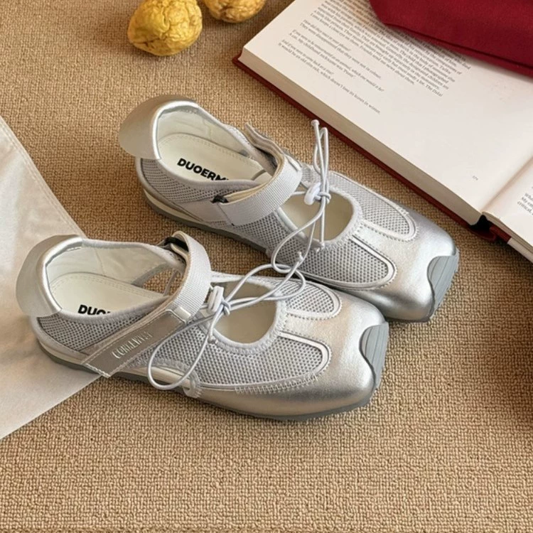 Новые уродливые и милые спортивные функциональные сандалии Mary Jane для женщин, полые повседневные и универсальные модные балетки.