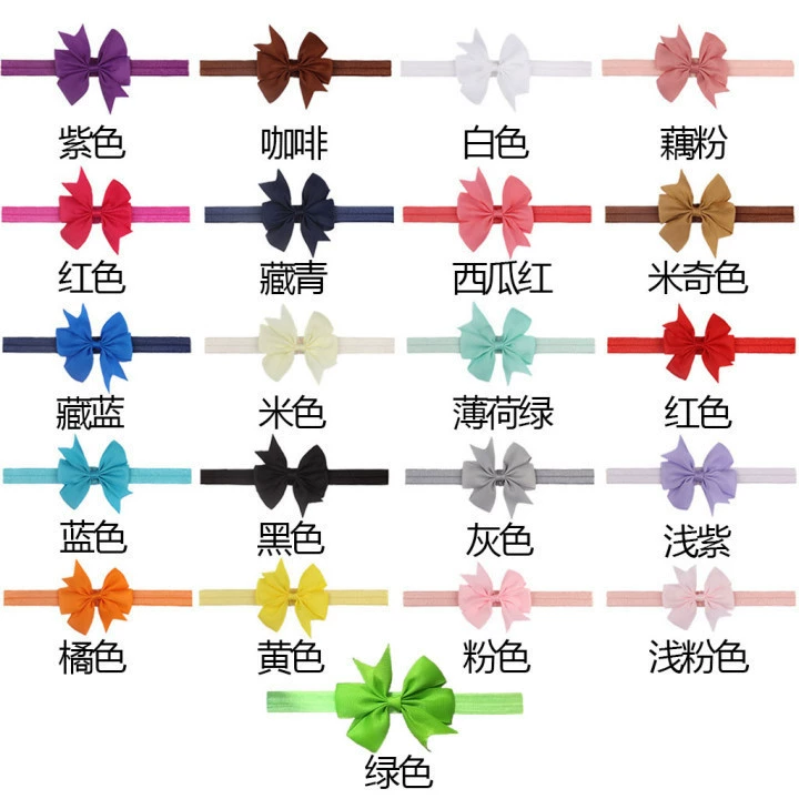 Children's headband, thin hair accessory with bow, European style