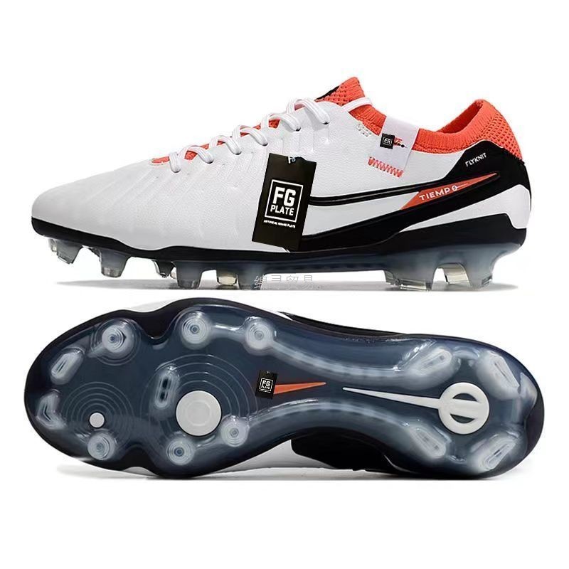 新品レジェンド10サッカーシューズFGロングスパイク防水ニットCR7天然草学生子供競技トレーニングメンズシューズ|undefined