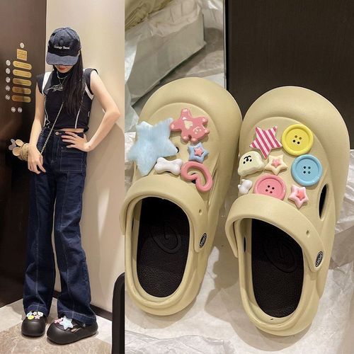 Cute Bowtie Slippers for Women,  Summer Outdoor Style — New Cartoon Design with 