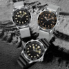 Metal advanced waterproof quartz watches, steel belt, men's watch, high-end