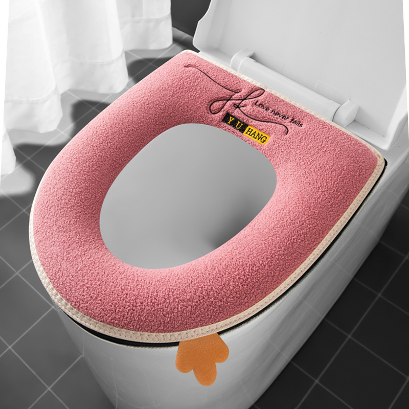 家庭用アニメ防水トイレの座布団を厚くして保温します。|undefined