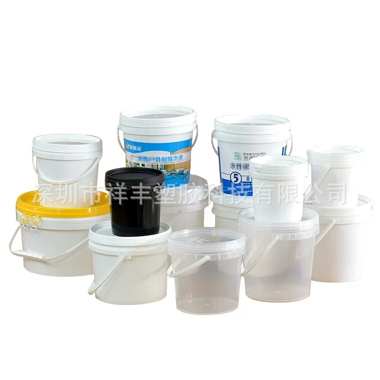 厂家全新料包装桶5升塑料桶5L 化工 涂料 油漆桶酱菜桶压盖密封桶