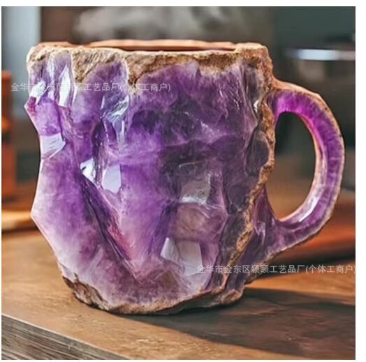 Cross-Border Amazon New Mineral Crystal Coffee Mugs Novelty Coffee Cup Mug