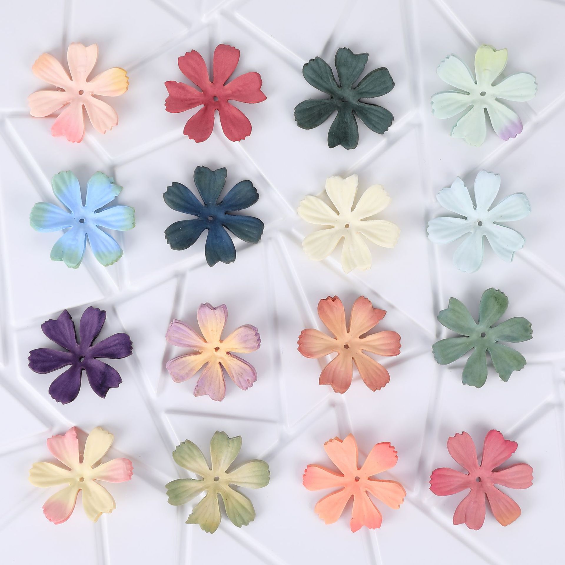 5cm仿真 花朵星雨花花片diy 手工服装辅料配饰花材包头饰发簪批发
