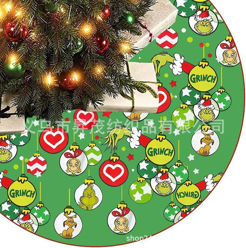 新しいクロスボーダークリスマスツリースカートグリンチくるみ割り人形JITドロップシッピングツリーサイドシーン装飾|undefined