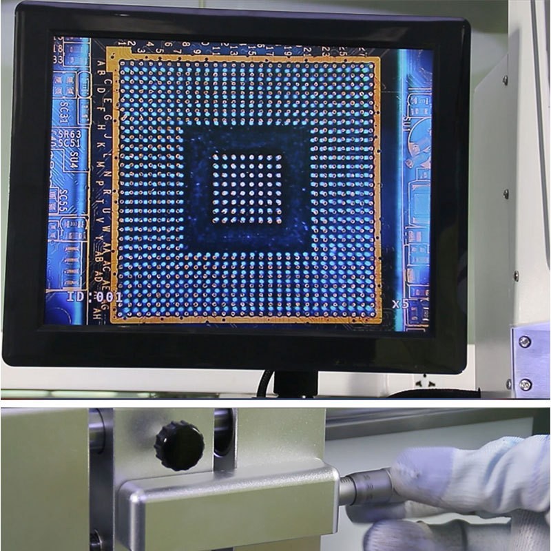 Estación de reparación óptica de alineación óptica de Zhuomao BGA, estación de precalentamiento de soldadura de BGA, equipo de estación de reparación LED inteligente infrarrojo