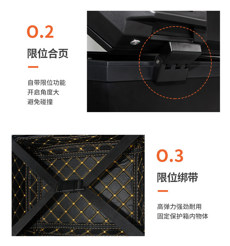 Wanlihao Battery Honda Liexing Motorcycle Tail Box, Universal Small Non-Aluminum Alloy Tail Box for Electric Vehicles