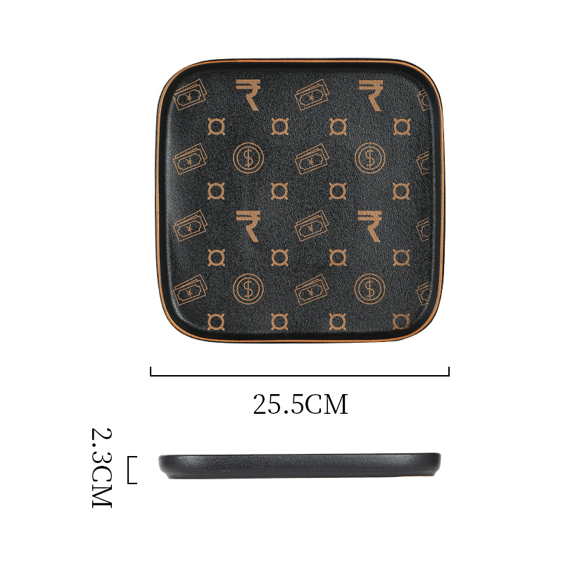 10-inch square plate-Type A