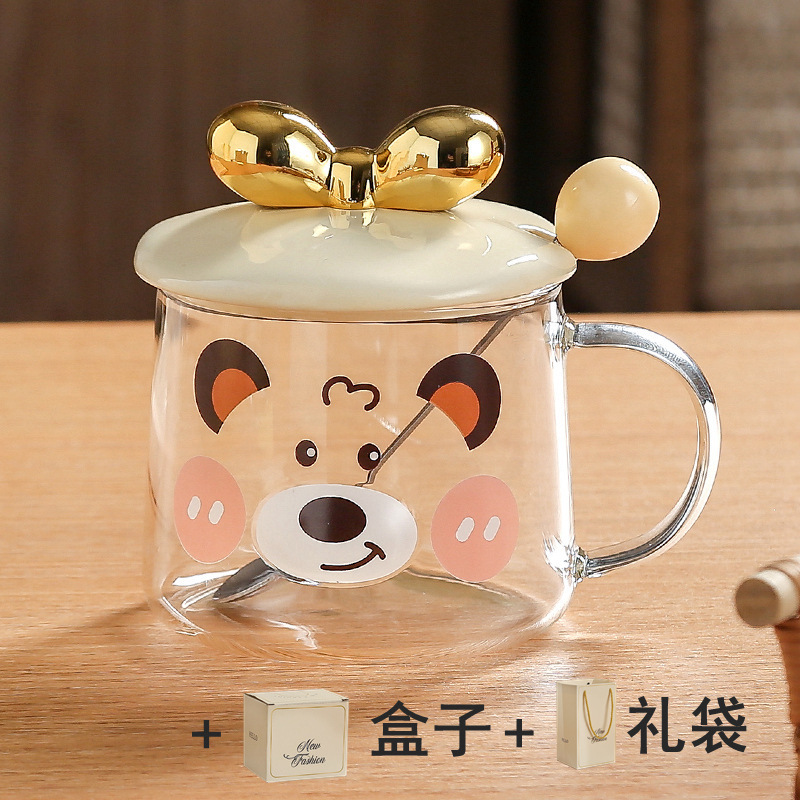 オフィスの漫画のグラスのレリーフの3dかわいいマグカップの牛乳はコップの会社の贈り物を飲みます。|undefined