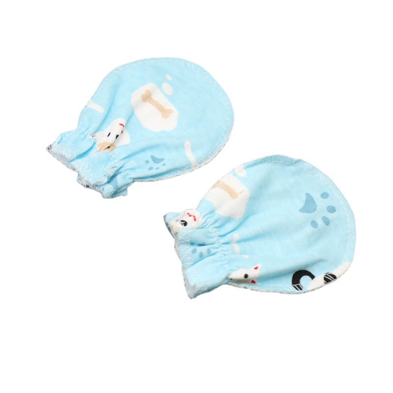 Детские перчатки без царапин, хлопковые новые-born gloves, один размер 10×8 см, мультиколор