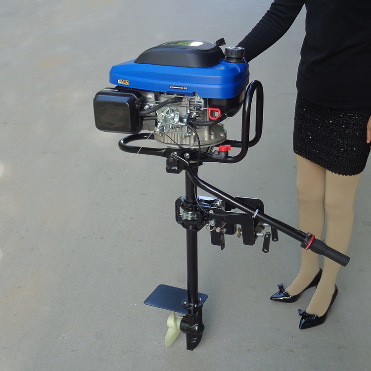 汽油动力7.5马力船外挂机养殖船挂浆机图片浅水船挂机厂家