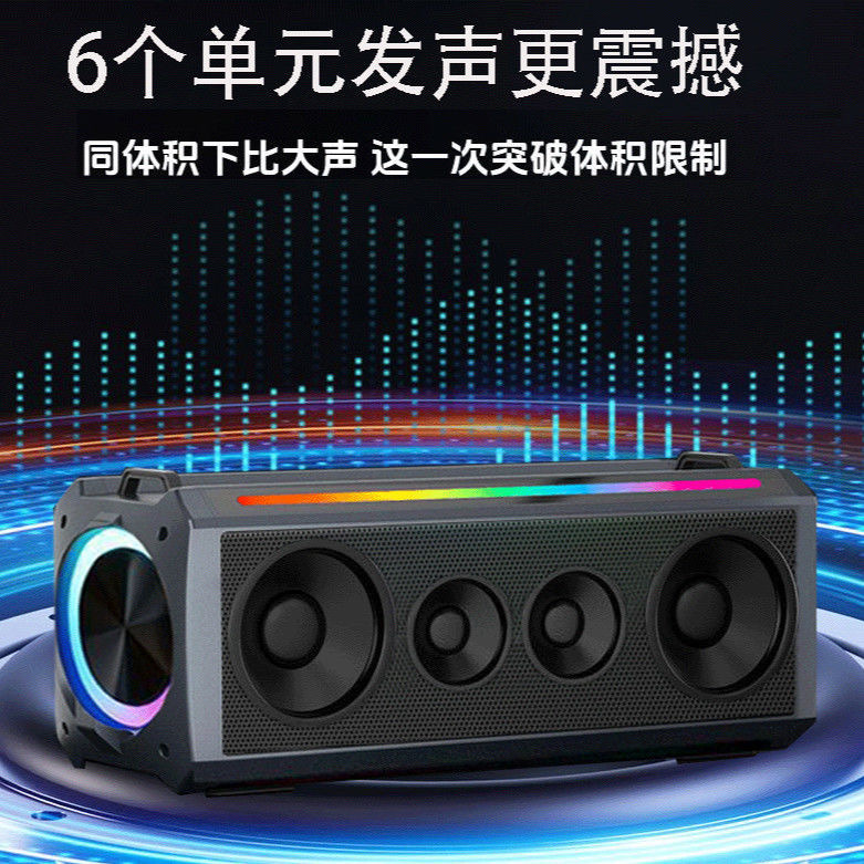 Altavoz Bluetooth Maijueku, subwoofer portátil de alta potencia para el hogar y exteriores, altavoz inalámbrico portátil con graves pesados, altavoz resistente al agua