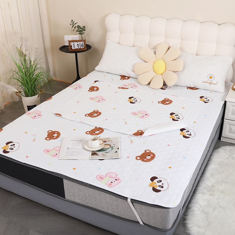 Gran por mayor almohadilla de orina para bebés cama impermeable lavable almohadilla de orina confortable permeable a la tía colchón de fuga lateral