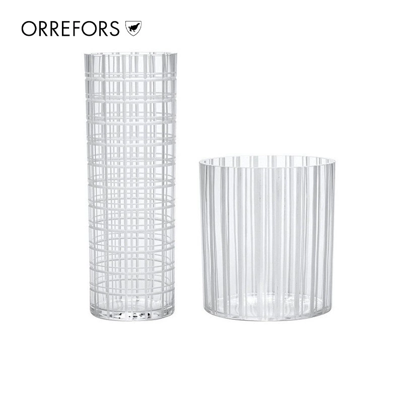 Orrefors импортная хрустальная стеклянная ваза Cut in number европейский стиль минималистичная гостиная цветочная композиция украшения