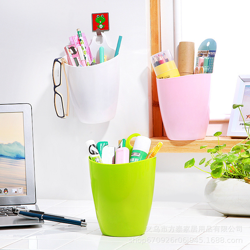 Desktop Mini Trash Can Desk Waste Paper Basket Household Storage Tube Creative Japanese Style Household Small Storage Bucket