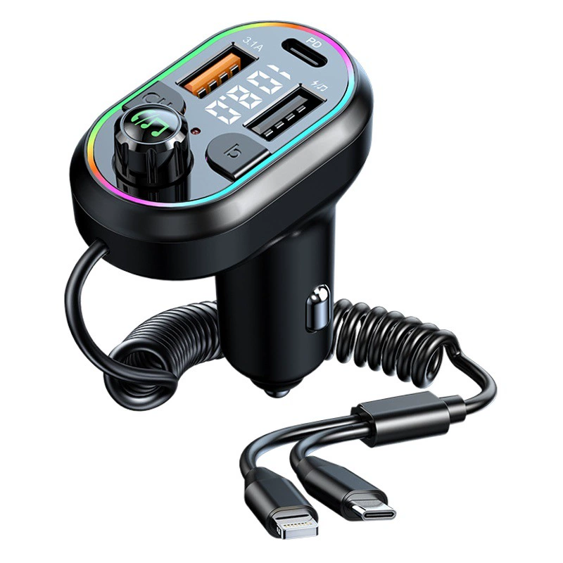 Автомобильный MP3 Bluetooth-плеер C29/C30 громкой связи FM-передатчик One Drag Two автомобильное зарядное устройство Быстрая зарядка