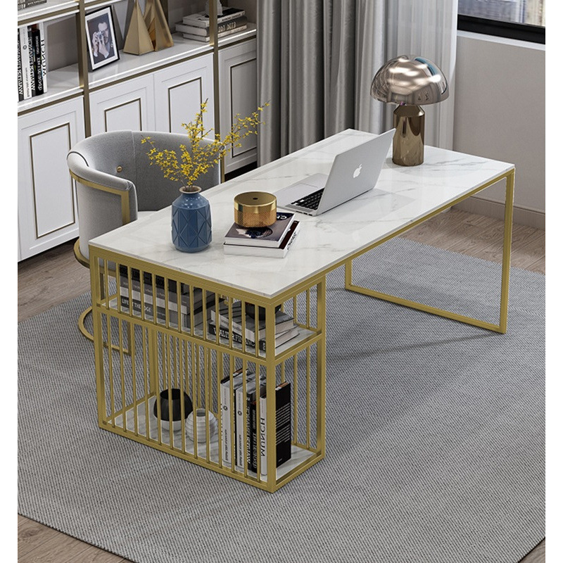 Simple and Luxurious Slate Desk for Home Use, Marble Single-Person Office Desk, Manicure Table, Long Table with Storage Workbench Simple and Luxurious Slate Desk for Home Use, Marble Single-Person Office Desk, Manicure Table, Long Table with Storage Workbench