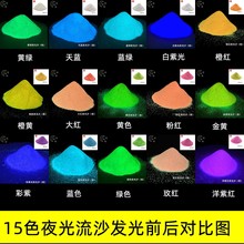 高端流沙夜光粉高亮彩色夜光沙电子烟打火机耳机流沙画摆件装饰粉