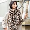 Fashionable scarf, trend long demi-season cashmere, cloak, 2021 collection, Korean style