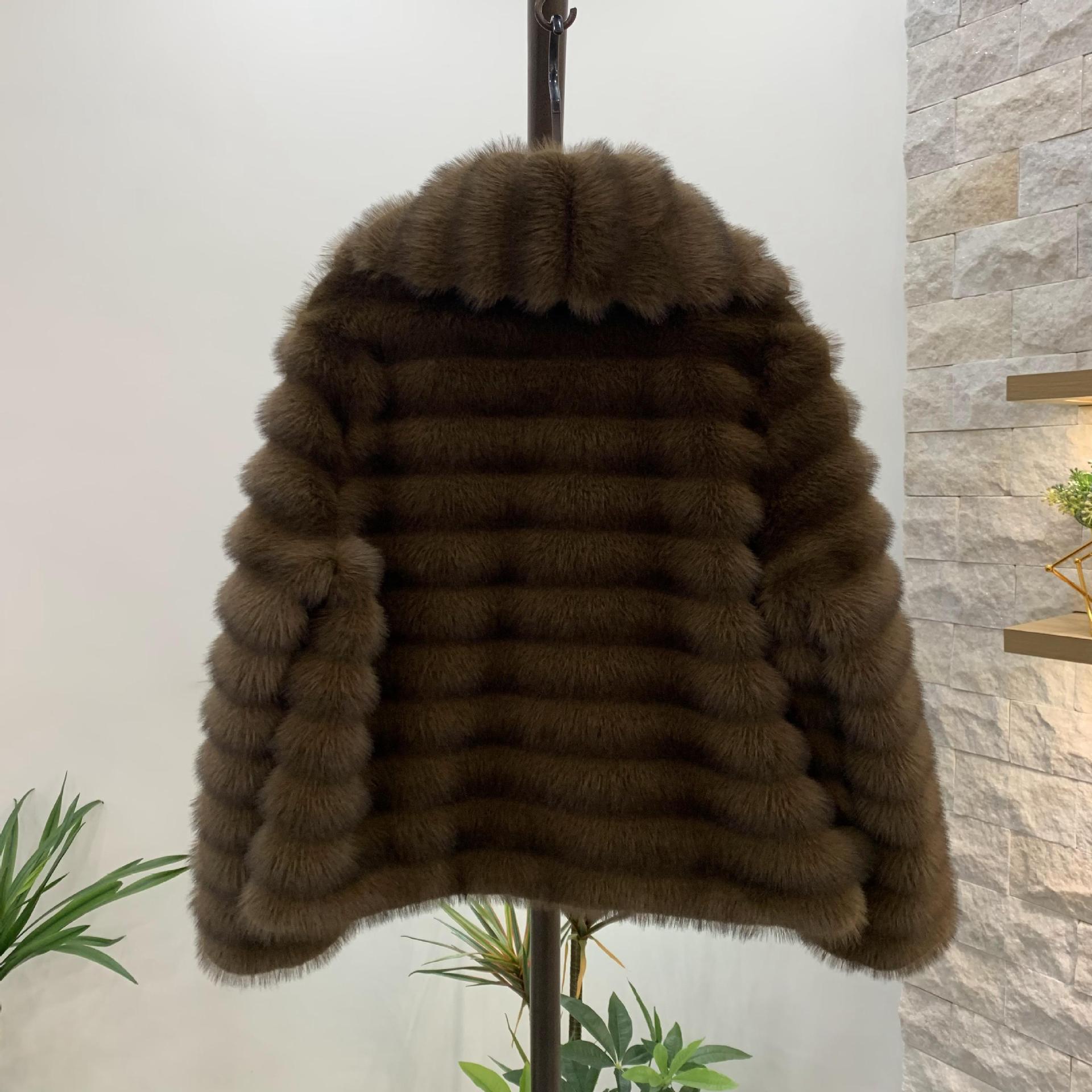 Women's Clothing Autumn and Winter New Retro Rex Rabbit Fur Chinchilla Fur Coat Women's High end Young Fur Short Style_voghion.com