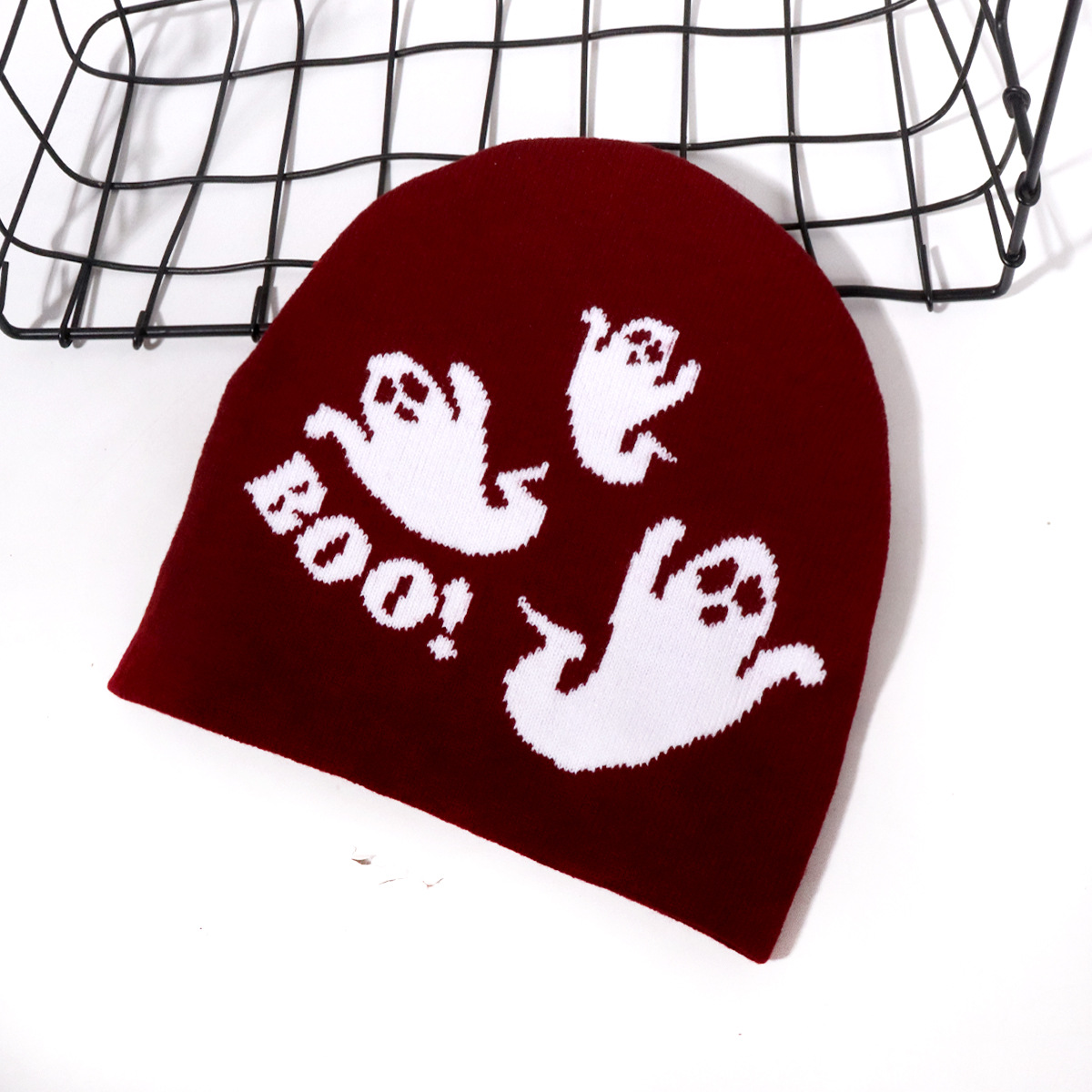 Cappello lavorato a maglia unisex BOY con motivo fantasma Personalità tendenza moda Sport all'aria aperta Inverno inverno caldo_voghion.com