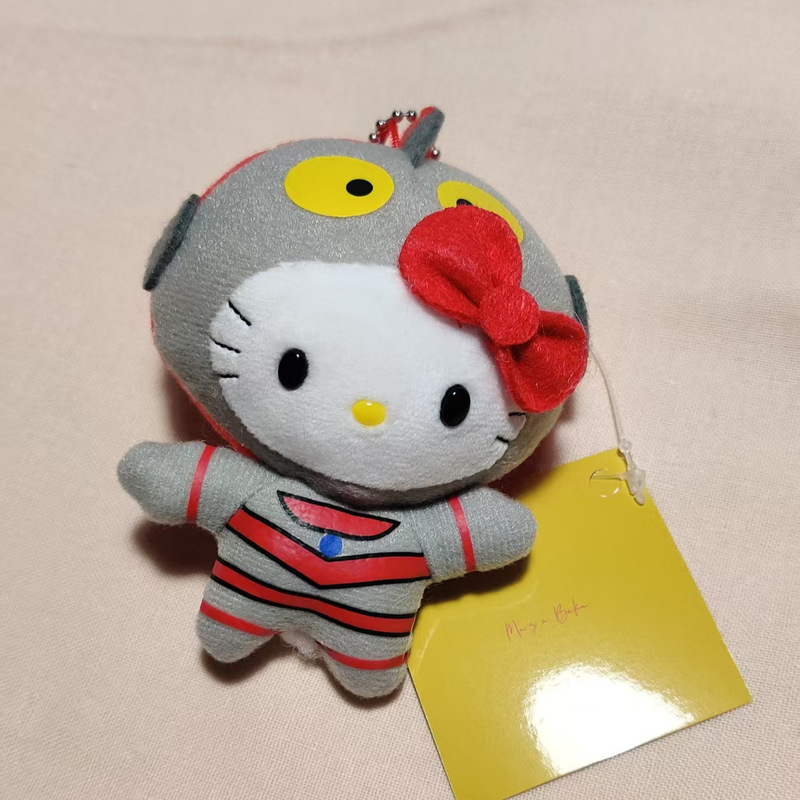 中古奥特曼Kitty挂件迪迦奥特曼毛绒挂饰HelloKitty假面超人怪兽|undefined