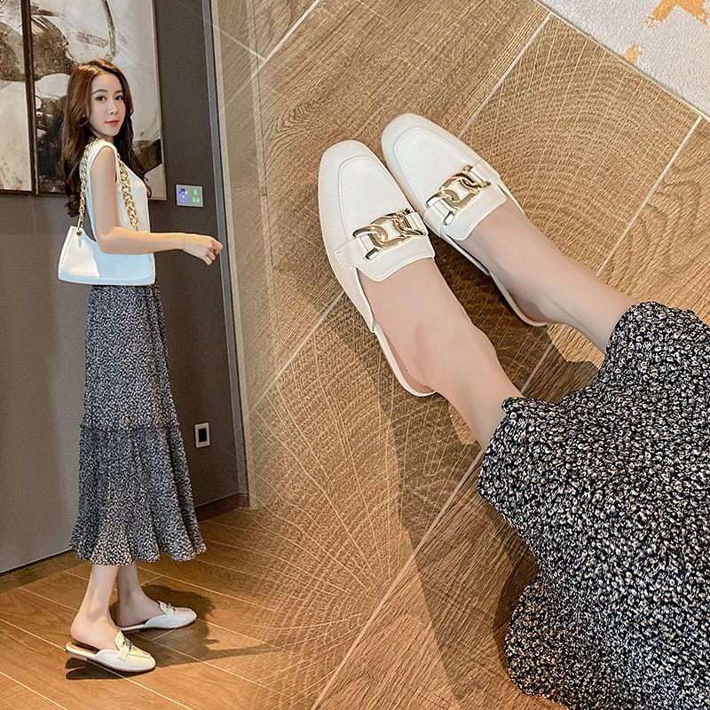 Women's Outdoor Slippers for Summer 2026, New Fashion Women's Shoes, Mule Sandals, Trendy Ins-Style Shoes, Closed-Toe Half Slippers