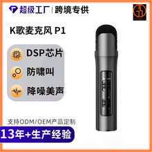 定制P1手持电容麦克风直播录音麦手机电脑K歌迷你麦克风唱