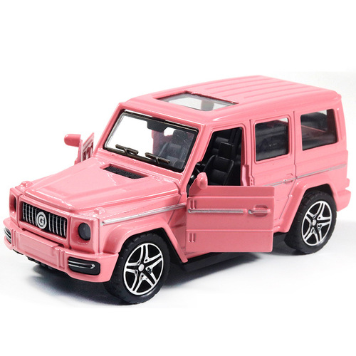 Boxed Off-Road Car Two-Door Children's Toy Alloy Car Model Boy Cake Stand Decor Wholesale