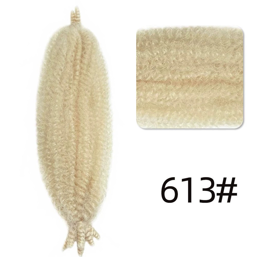 Transfronterizos rizos orugas africanas primavera Afro kinky twist pelucas al por mayor